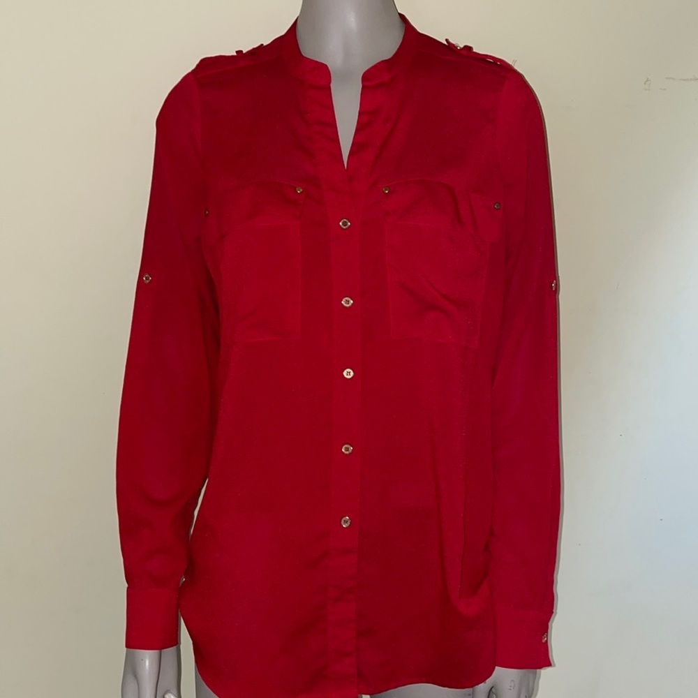 Womens Calvin Klein Long Sleeve Shirt